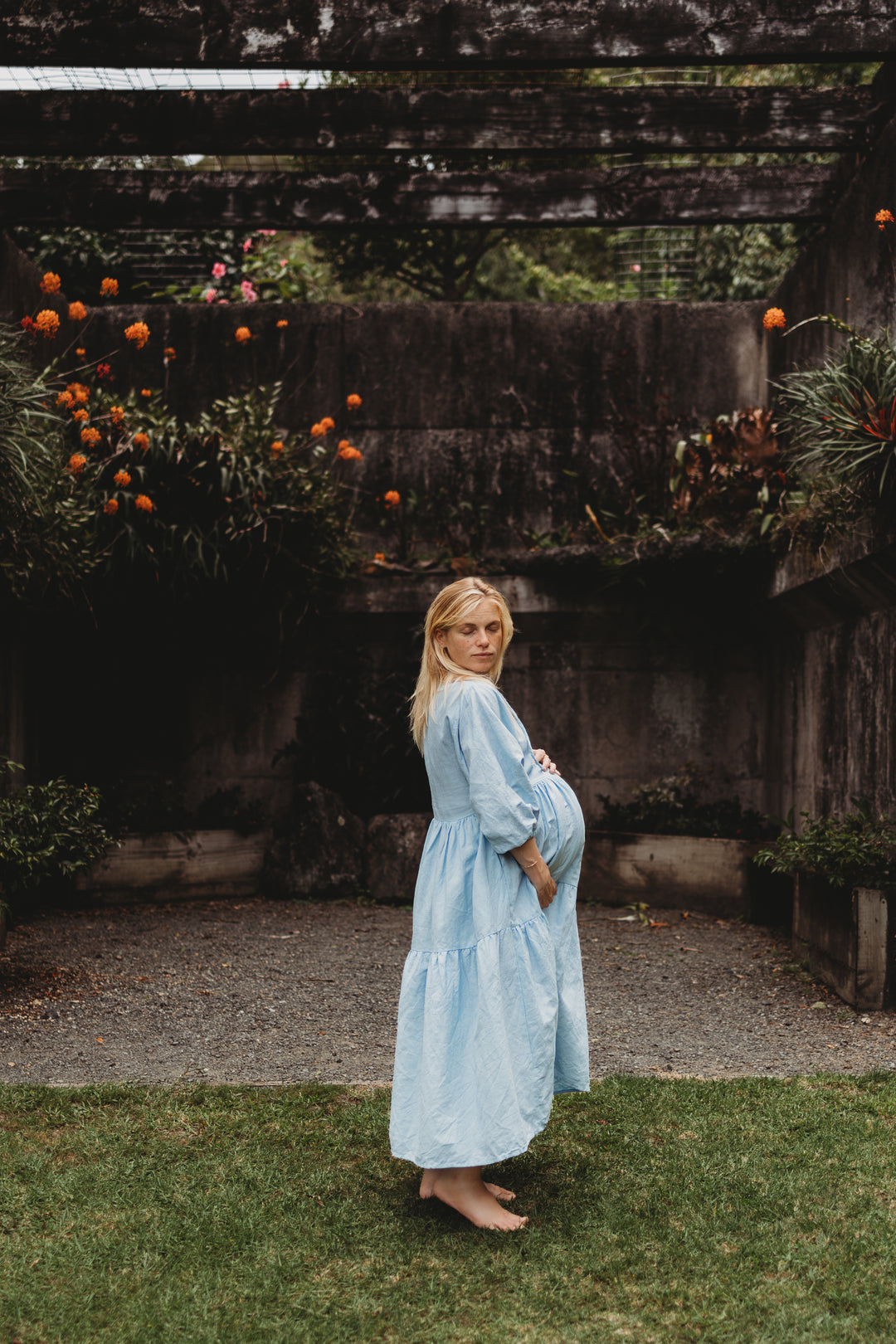 princess polly baby blue dress Mastering Chic & Cozy breastfeeding friendly Work Outfits For Winter main image 1