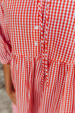Frankie Maxi Dress ~ Red Gingham